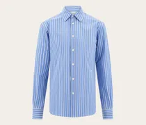 Herren Popelinehemd Blau