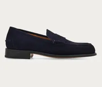 Herren Penny-Loafer in Tramezza-Machart Blau Größe