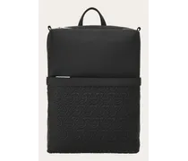 Herren Rucksack mit Gancini-Prägung Schwarz