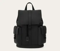 Herren Rucksack mit Doppeltasche Schwarz