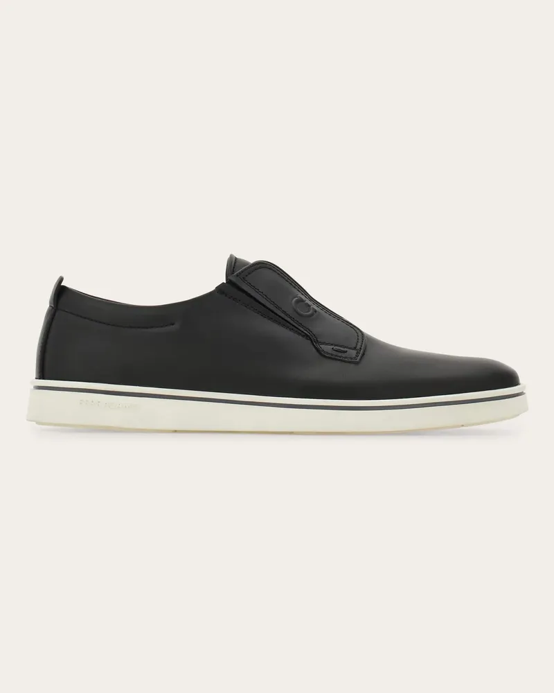 Ferragamo Herren Slip-on-Sneaker Schwarz Größe Schwarz