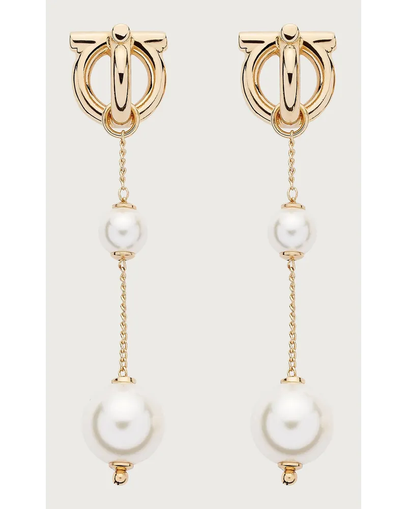 Ferragamo Gancini Ohrringe Gold