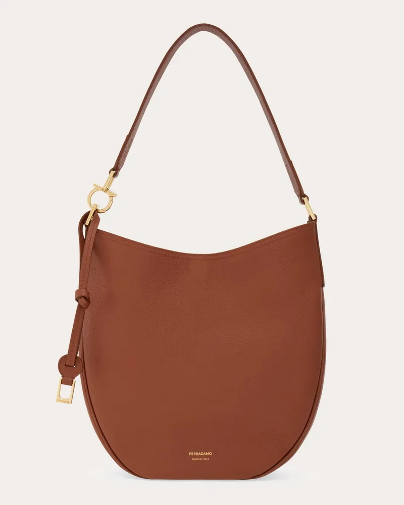 Ferragamo Damen Hobo-Tasche (M) Braun Braun