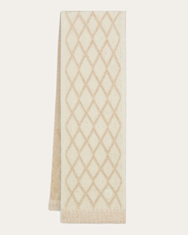 Ferragamo Damen Schal Alpaka-Mischwolle Beige Beige
