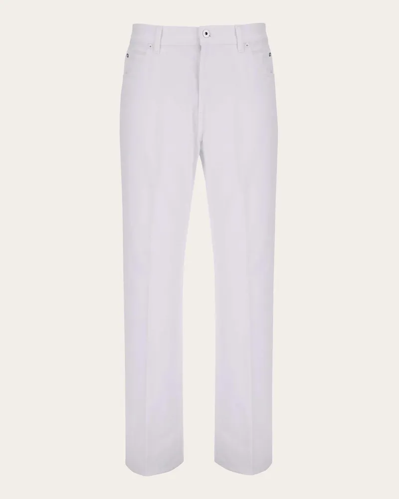 Ferragamo Herren 5-Pocket-Hose Weiß Weiß