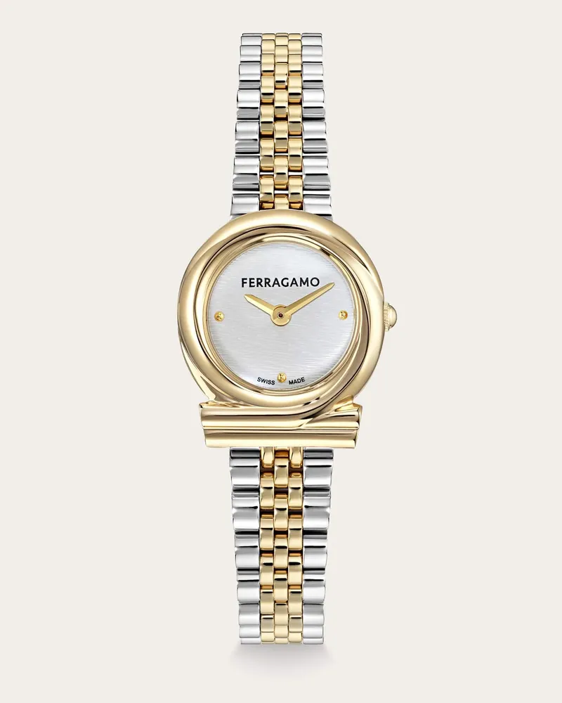 Ferragamo Damen Gancini Twisted Uhr Gold Gold