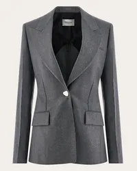 Ferragamo Einreihiger Blazer Grau