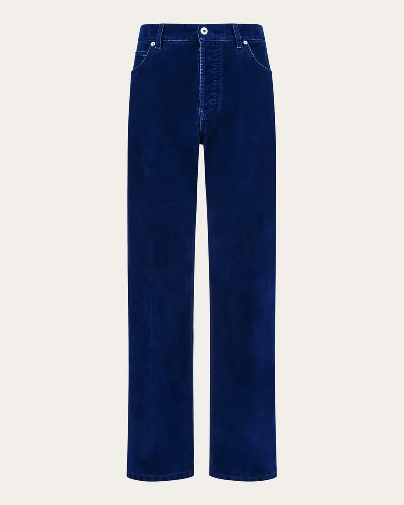 Ferragamo 5 Pocket Hose Blau