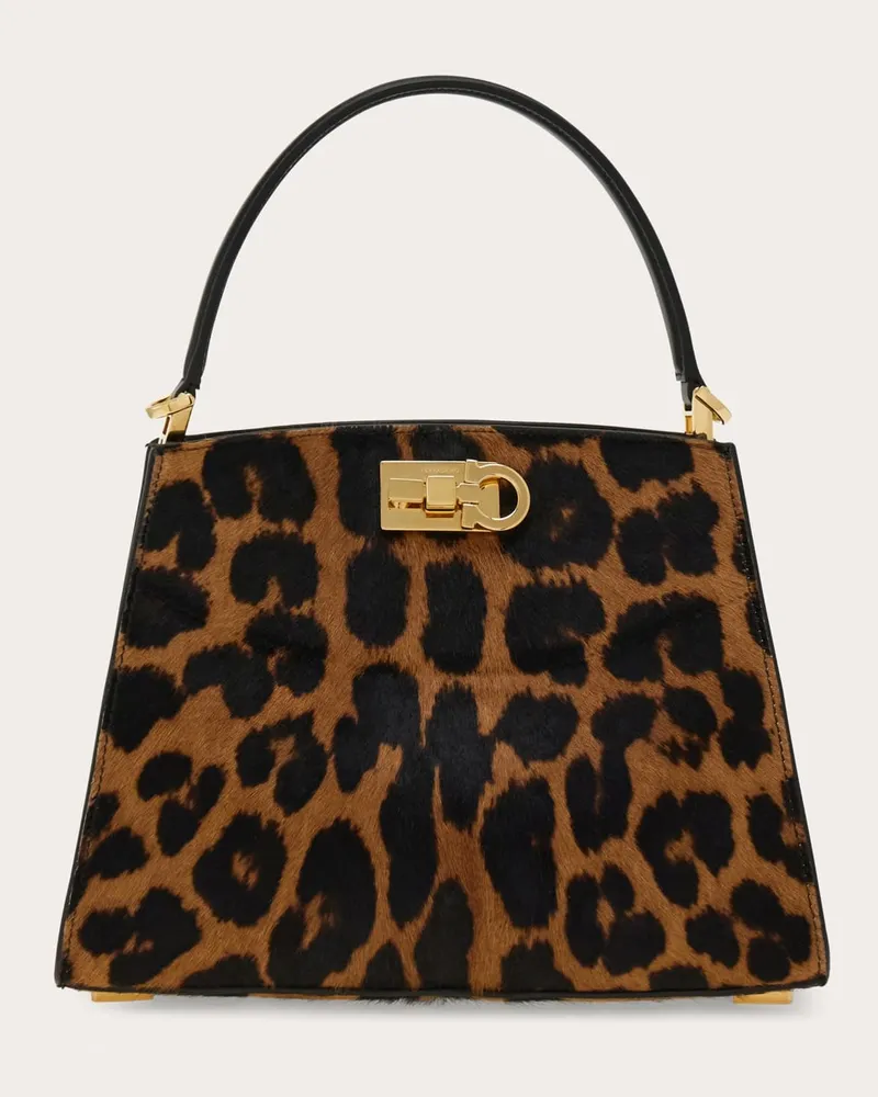 Ferragamo Damen New Ferragamo Studio box bag (XS) Braun Braun