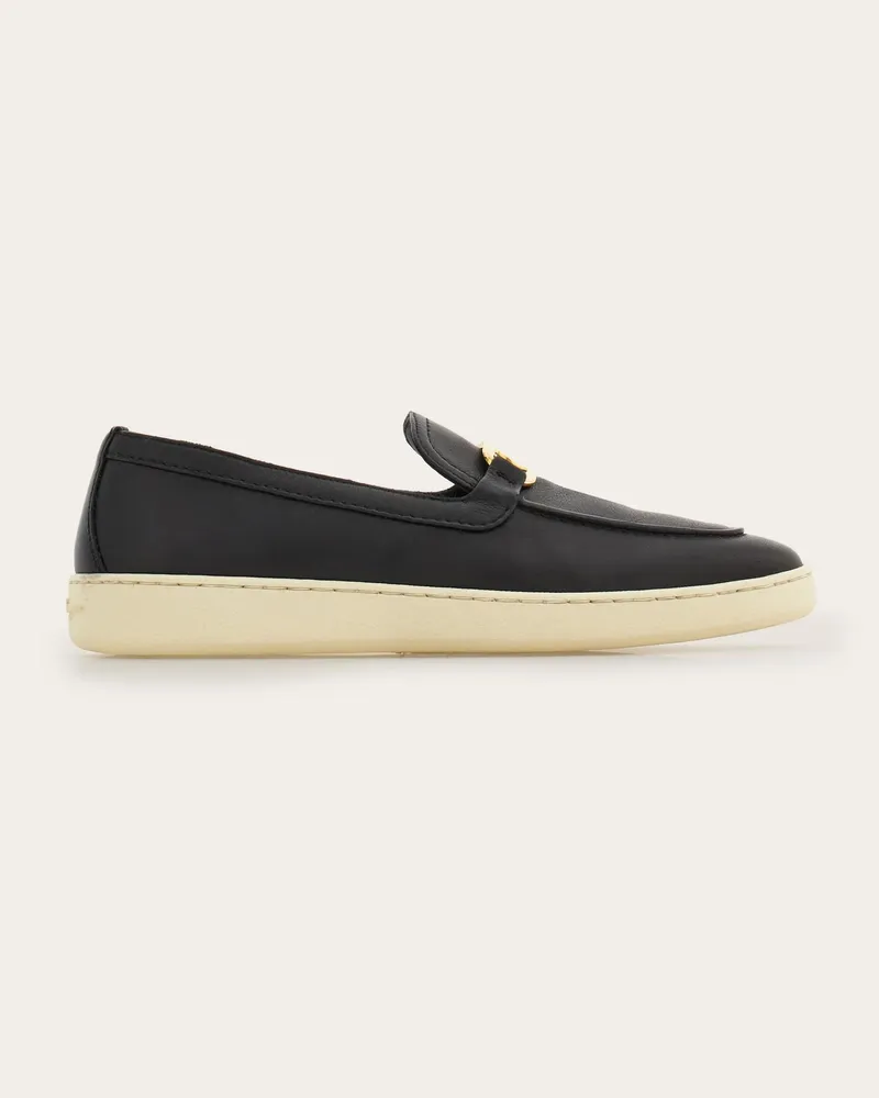 Ferragamo Damen Slipper New Vara Plate Schwarz Größe Schwarz