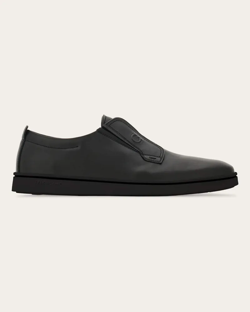 Ferragamo Herren Slip-on-Derby Schwarz Größe Schwarz