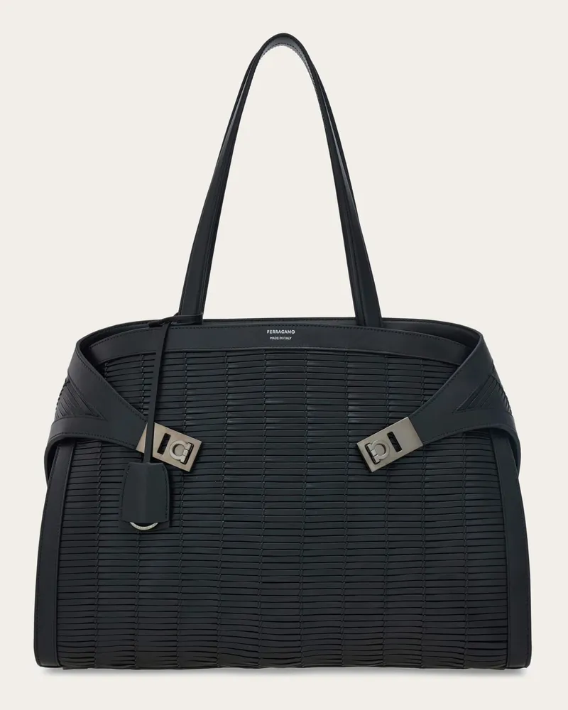 Ferragamo Herren Hug Schultertasche Schwarz Schwarz