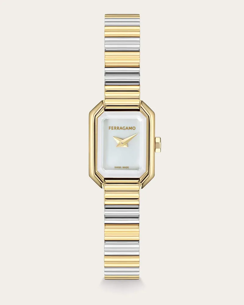 Ferragamo Damen Ferragamo Crystal Petite Uhr Gold Gold