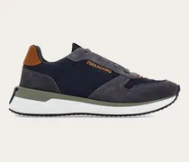 Herren Low-Top-Sneaker Blau Größe