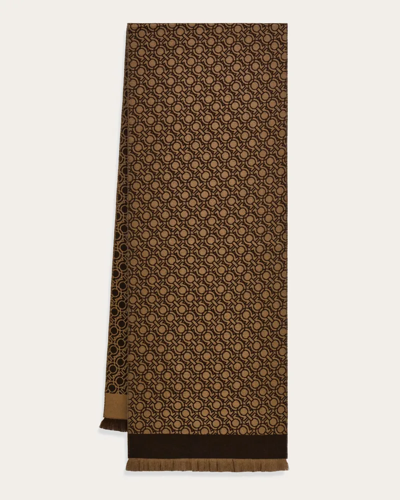 Ferragamo Herren Gancini Chain Schal Braun Braun