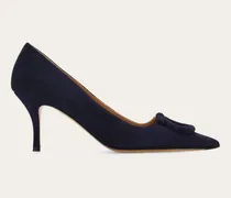 Damen Pumps mit Maxi Gancini Blau Größe