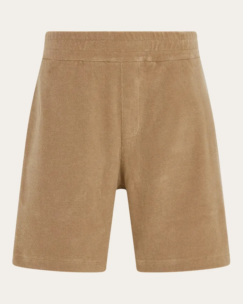Ferragamo Herren Shorts Ferragamo-Monogram Beige Braun