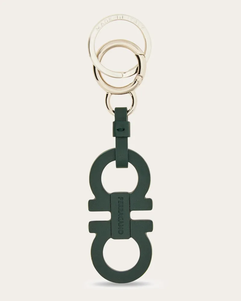 Ferragamo Damen Gancini Schlüsselanhänger Grün Grün