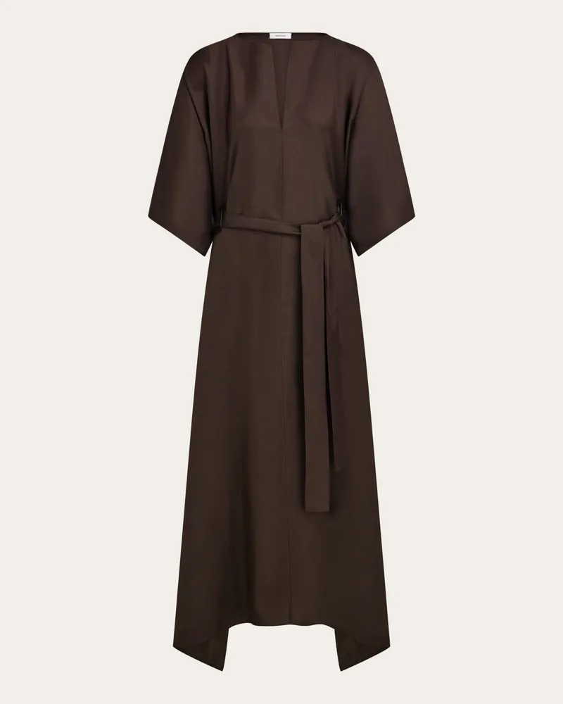 Ferragamo Damen Kleid aus Seide Braun Braun