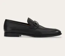 Herren Loafer mit Gancini-Ornament Schwarz Größe