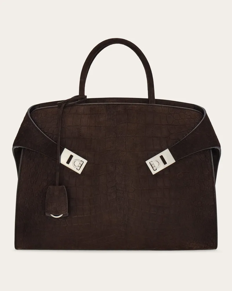 Ferragamo Herren Hug Aktentasche Braun Braun