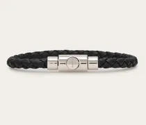 Herren Flechtarmband (20cm) Schwarz