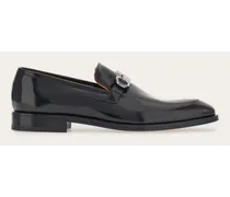 Herren Loafer in Mokassin-Machart mit Gancini-Ornament Schwarz Größe