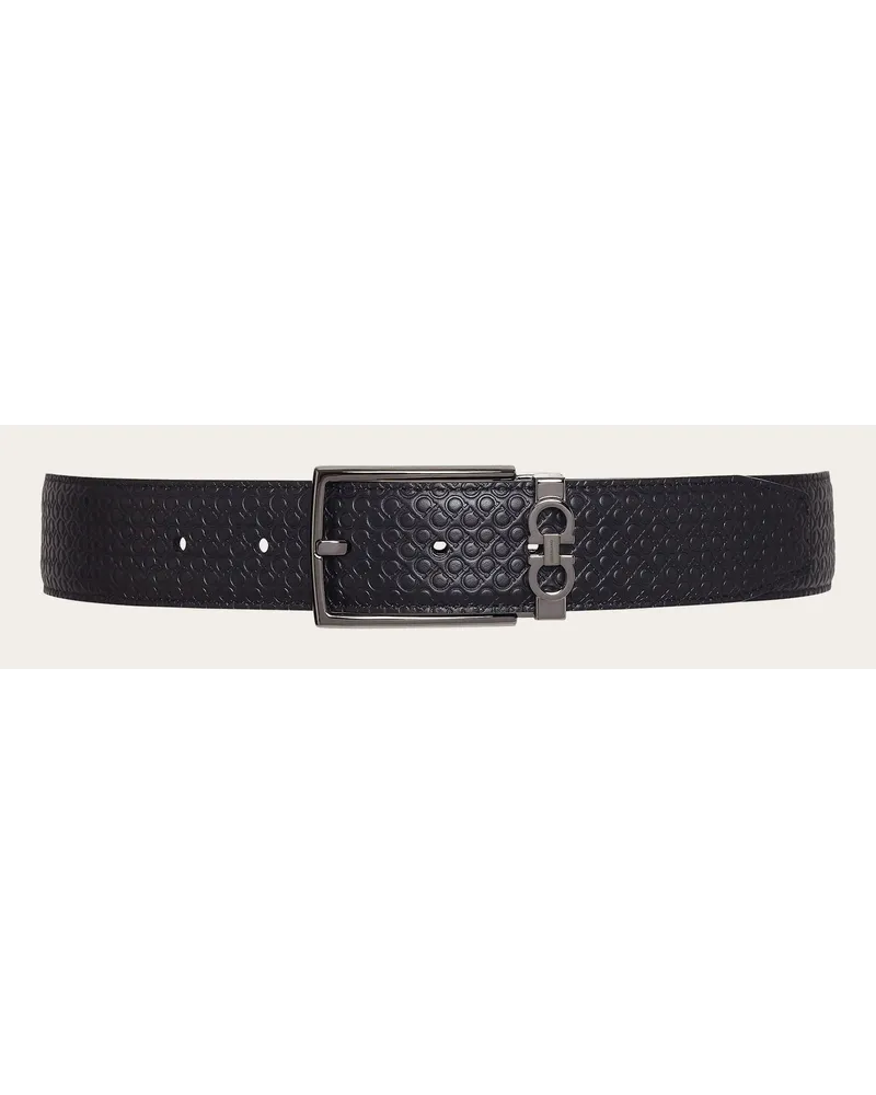 Ferragamo Verstellbarer Wendegürtel Schwarz