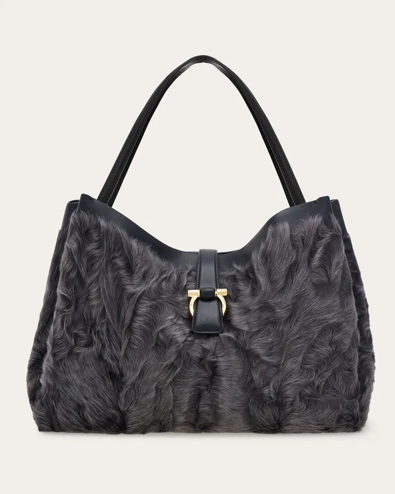 Ferragamo Damen Totebag (L) Grau Grau