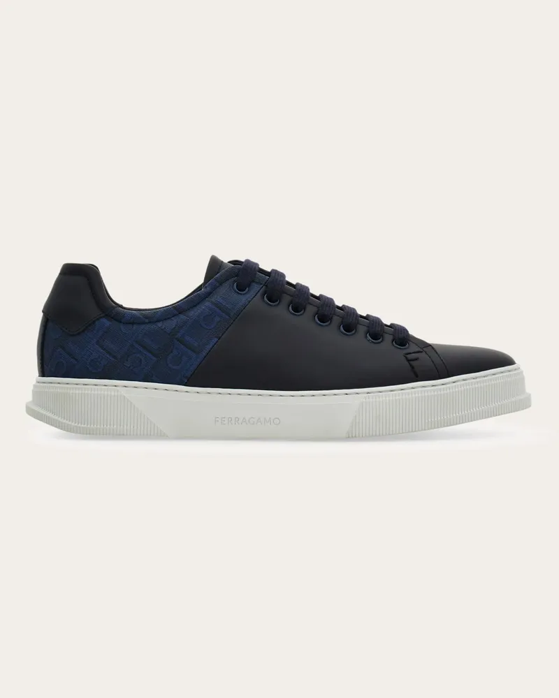 Ferragamo Herren Low-Top-Sneaker Blau Größe Blau