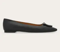 Damen Ballerina mit Maxi Gancini Schwarz Größe