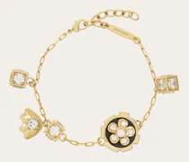 Damen Armband mit Anhängern Gold