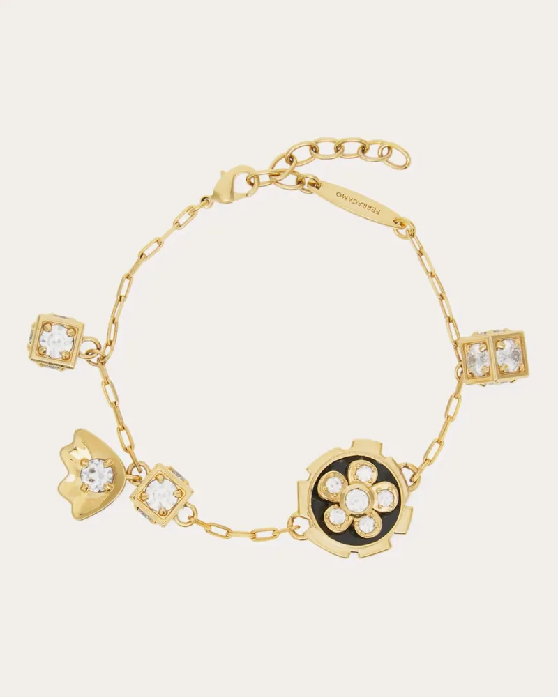 Ferragamo Damen Armband mit Anhängern Gold Gold