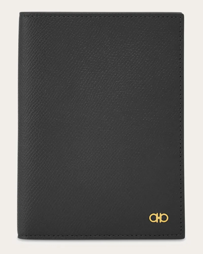 Ferragamo Herren Gancini-Dokumententasche Schwarz Schwarz