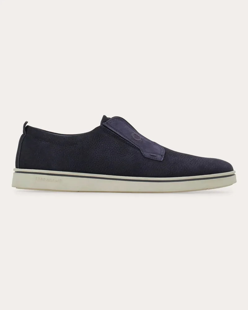 Ferragamo Herren Slip-on-Derby Blau Größe Blau