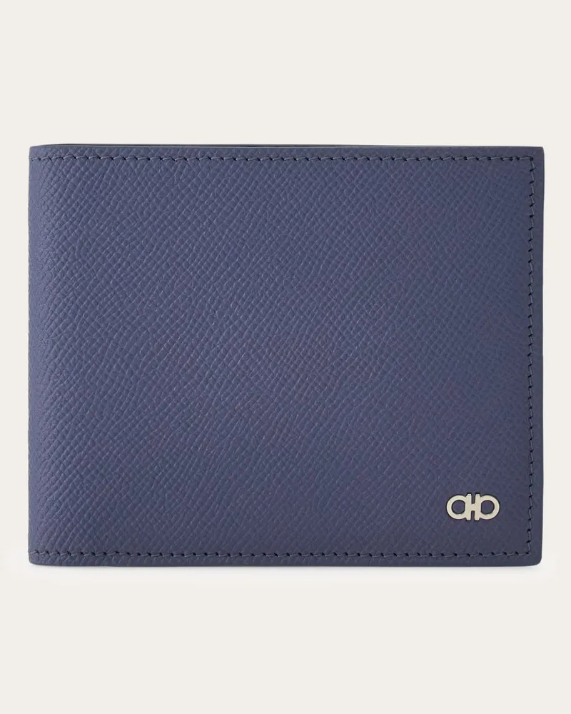 Ferragamo Herren Gancini Brieftasche Blau Blau