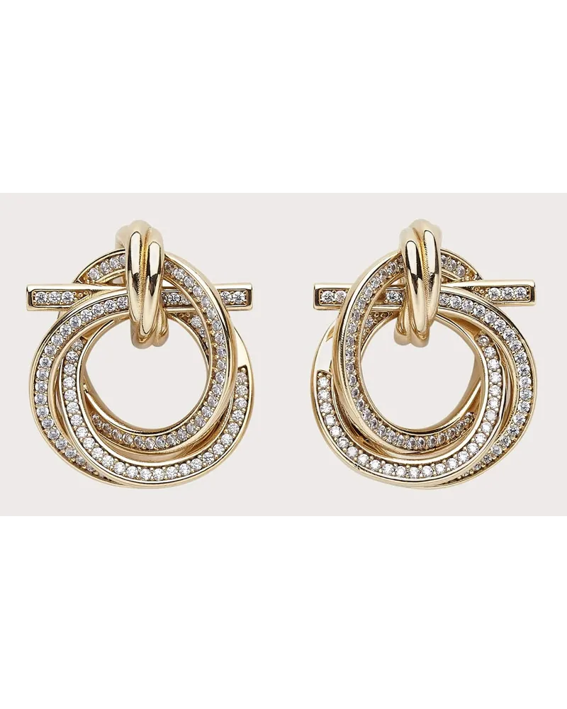 Ferragamo Damen Gancini Ohrringe Gold Gold