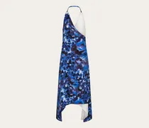 Damen Überkreuztes Kleid Blau