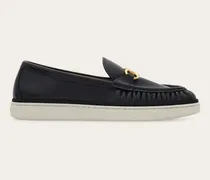 Damen Loafer mit Gancini-Ornament Schwarz Größe