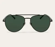 Herren Aviator-Sonnenbrillen Schwarz