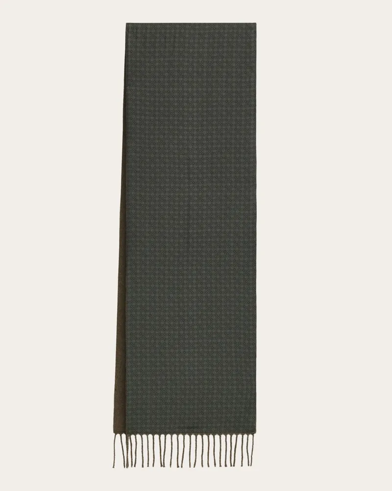 Ferragamo Herren Doubleface-Schal Grün Grün