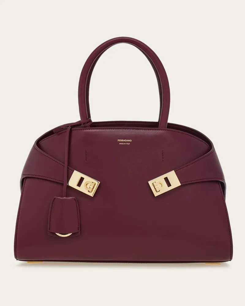 Ferragamo Damen Handtasche Hug (M) Violett Violett