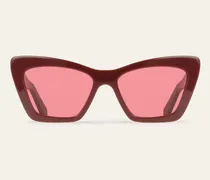 Damen Cat-Eye-Sonnenbrillen Rot