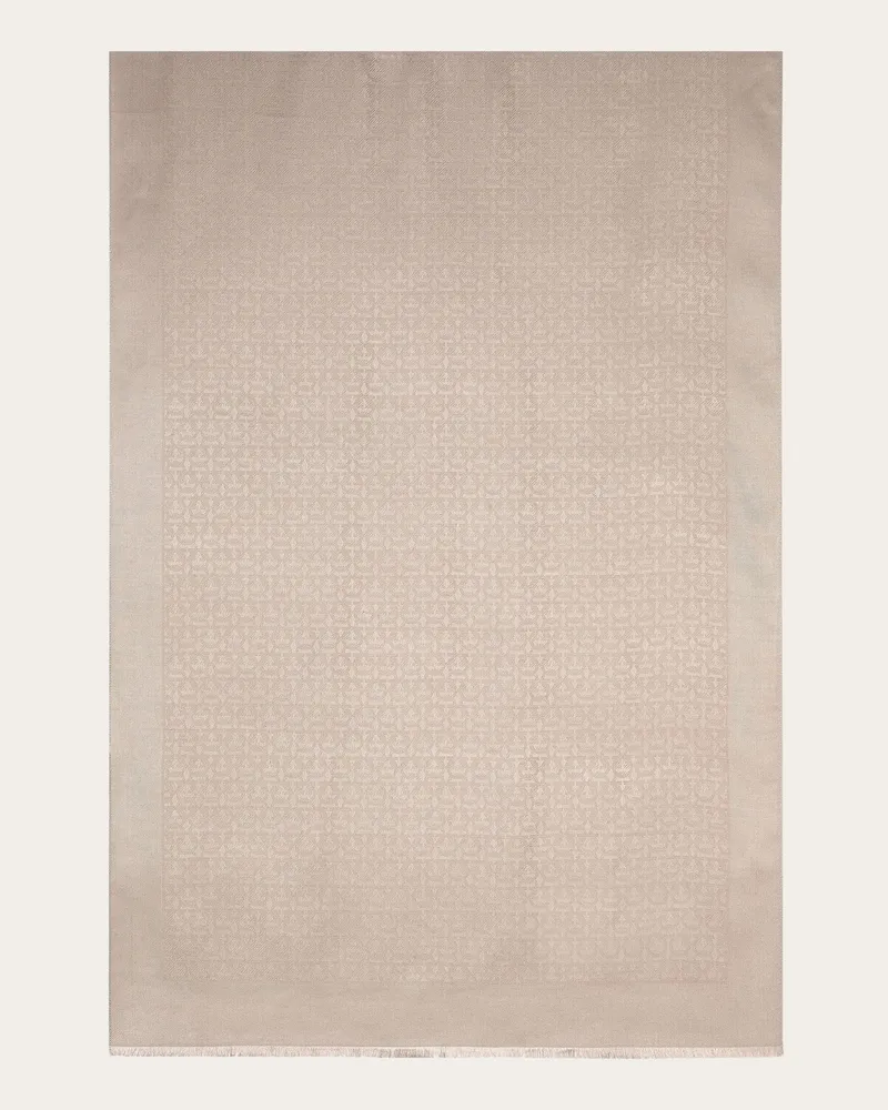 Ferragamo Damen Stola mit Gancini-Detail Beige Beige