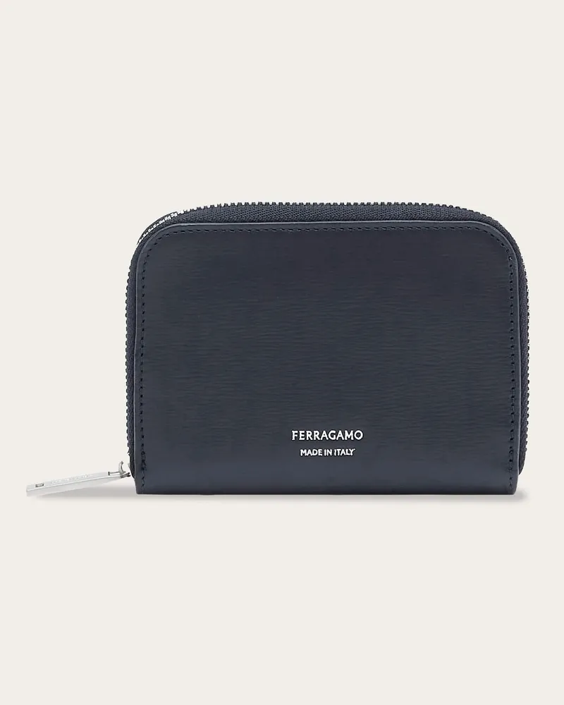 Ferragamo Herren Kreditkartenetui Blau Blau