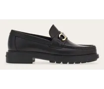 Herren Loafer in Mokassin-Machart mit Gancini-Ornament Schwarz Größe