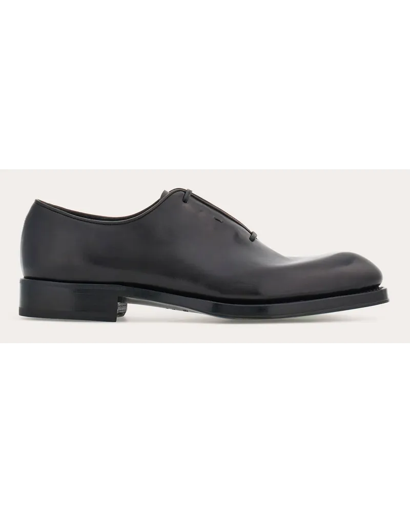 Ferragamo Herren Tramezza Oxford-Schuh mit verdeckter Schnürung Schwarz Größe Schwarz