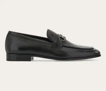 Herren Loafer in Mokassin-Machart mit Gancini-Ornament Schwarz Größe