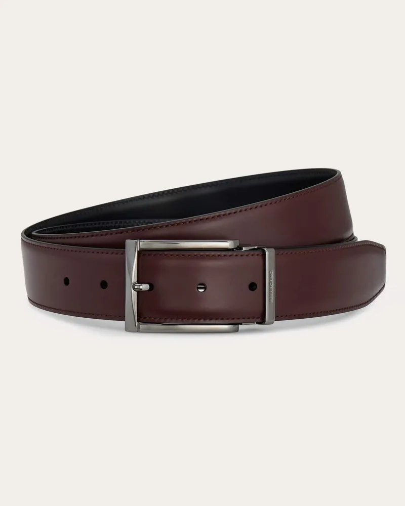 Ferragamo Herren Verstellbarer Wendegürtel Braun Braun