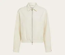 Herren Leichter Blouson Weiß